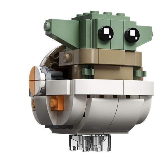 LEGO BrickHeadz Star Wars The Mandalorian & Child 75317 Building Kit 295 Pieces - Picture 4 of 12